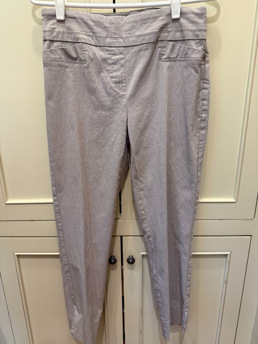 Renuar Cigarette Leg Ankle Pant Silver Size 4